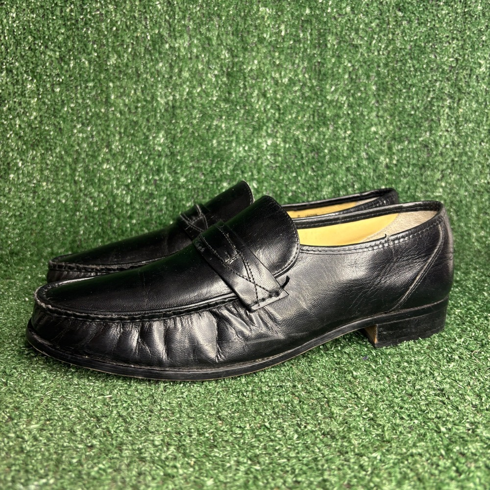Nunn Bush Vintage Leather Penny Loafers Dress Business Shoes Black Mens 10.5 M - Picture 3 of 9